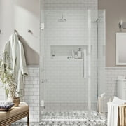 Ove Decors Tampa-Pro 35-13/16 in. W x 72 in. H Rectangular Pivot Frameless Corner Shower Enclosure in Chrome